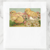 Sticker Rectangulaire Pâques Joyeuses (Sac)