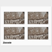 Sticker Rectangulaire Parade du suffrage féminin 1912 (Feuille)
