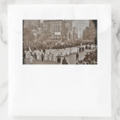 Sticker Rectangulaire Parade du suffrage féminin 1912 (Sac)