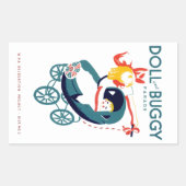 Sticker Rectangulaire Parade poupée et buggy (Devant)