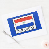 Sticker Rectangulaire Paraguay (Enveloppe)