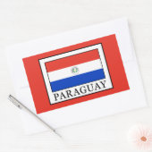 Sticker Rectangulaire Paraguay (Enveloppe)