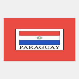 Sticker Rectangulaire Paraguay