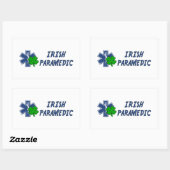 Sticker Rectangulaire Paramedic irlandais (Feuille)
