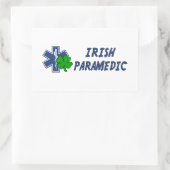 Sticker Rectangulaire Paramedic irlandais (Sac)