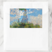 Sticker Rectangulaire Parasol Monet Femme Impressionnisme (Sac)