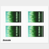 Sticker Rectangulaire Parc d'état de Sky Meadows Virginia Forest (Feuille)