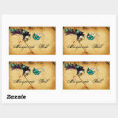 STICKER RECTANGULAIRE PARC MARDI GRAS MASQUERADE (Feuille)