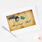 STICKER RECTANGULAIRE PARC MARDI GRAS MASQUERADE (Enveloppe)