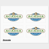 Sticker Rectangulaire Parc national Acadia USA (Feuille)