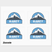 Sticker Rectangulaire Parc national Banff (Feuille)