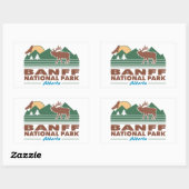 Sticker Rectangulaire Parc national Banff Elk (Feuille)