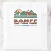 Sticker Rectangulaire Parc national Banff Elk (Sac)