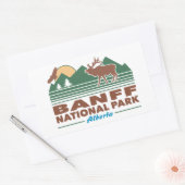Sticker Rectangulaire Parc national Banff Elk (Enveloppe)