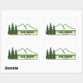 Sticker Rectangulaire Parc national Big Bend Green Stripes (Feuille)