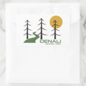 Sticker Rectangulaire Parc national de Denali (Sac)