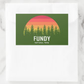Sticker Rectangulaire Parc national de Fundy (Sac)