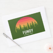 Sticker Rectangulaire Parc national de Fundy (Enveloppe)