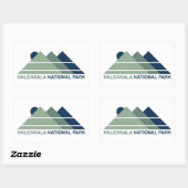 Sticker Rectangulaire Parc national de Haleakala Mountain Sun (Feuille)
