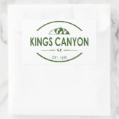 Sticker Rectangulaire Parc national de Kings Canyon (Sac)