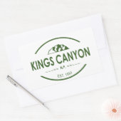 Sticker Rectangulaire Parc national de Kings Canyon (Enveloppe)