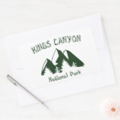 Sticker Rectangulaire Parc national de Kings Canyon (Enveloppe)