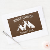 Sticker Rectangulaire Parc national de Kings Canyon (Enveloppe)