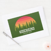 Sticker Rectangulaire Parc national de Kosciuszko (Enveloppe)