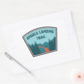 Sticker Rectangulaire Parc national de la Zion du sentier Angels Landing (Enveloppe)