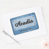 Sticker Rectangulaire Parc national de l'Acadie (Enveloppe)