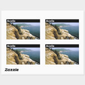 Sticker Rectangulaire Parc national de l'Acadie (Feuille)