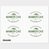 Sticker Rectangulaire Parc national de Mammoth Cave (Feuille)