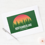 Sticker Rectangulaire Parc national de Northumberland (Enveloppe)