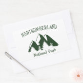 Sticker Rectangulaire Parc national de Northumberland (Enveloppe)