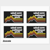 Sticker Rectangulaire Parc national de Wind Cave (Feuille)