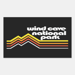 Sticker Rectangulaire Parc national de Wind Cave