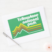Sticker Rectangulaire Parc national de Yellowstone (Enveloppe)