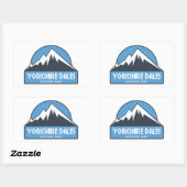 Sticker Rectangulaire Parc national de Yorkshire Dales (Feuille)