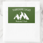 Sticker Rectangulaire Parc national de Yorkshire Dales (Sac)
