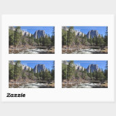 Sticker Rectangulaire Parc national de Yosemite (Feuille)