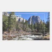 Sticker Rectangulaire Parc national de Yosemite (Devant)