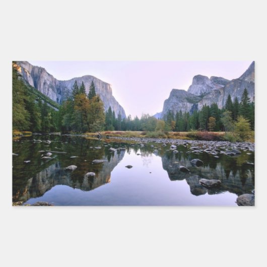 Sticker Rectangulaire Parc national de Yosemite (Devant)