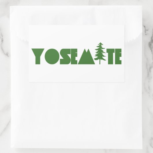 Sticker Rectangulaire Parc national de Yosemite (Sac)