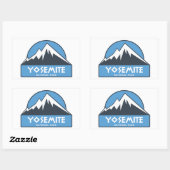 Sticker Rectangulaire Parc national de Yosemite (Feuille)