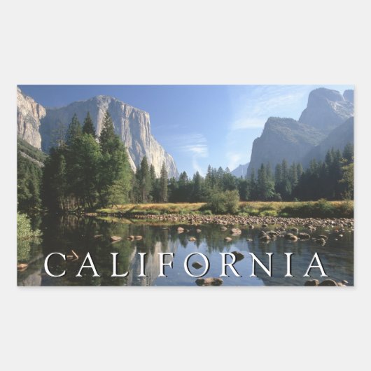 Sticker Rectangulaire Parc national de Yosemite | Californie (Devant)