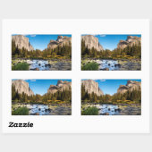 Sticker Rectangulaire Parc national de Yosemite, Californie (Feuille)