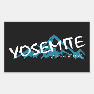 Sticker Rectangulaire Parc national de Yosemite Montagnes de Californie