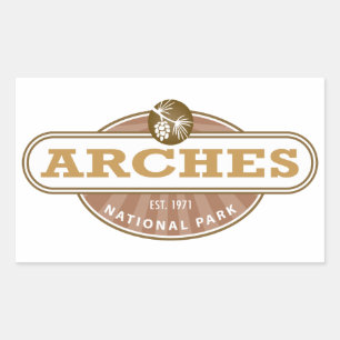 Sticker Rectangulaire Parc national des Arches