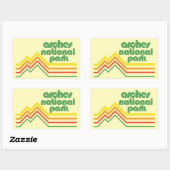 Sticker Rectangulaire Parc national des Arches (Feuille)
