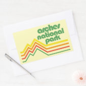 Sticker Rectangulaire Parc national des Arches (Enveloppe)